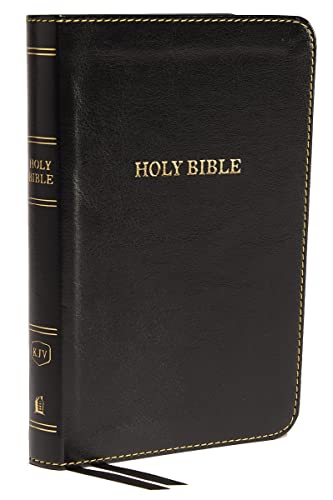 KJV Holy Bible: Compact Thinline, Black Leathersoft, Red Letter, Comfort Print: King James Version: Holy Bible, King James Version