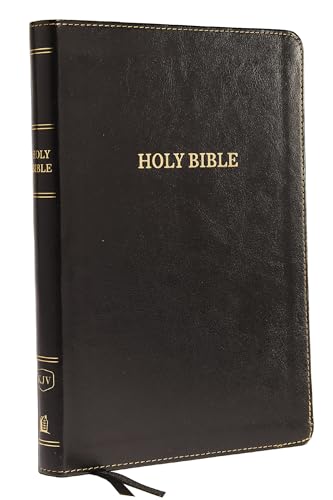 KJV Holy Bible: Large Print Thinline, Black Leathersoft, Red Letter, Comfort Print (Thumb Indexed): King James Version: Holy Bible, King James Version