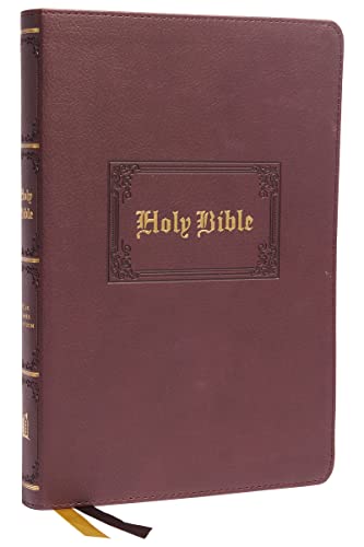 KJV Holy Bible: Large Print Thinline, Brown Leathersoft, Red Letter, Comfort Print: King James Version: Holy Bible, King James Version