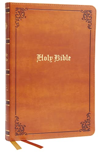 KJV Holy Bible: Large Print Thinline, Tan Leathersoft, Red Letter, Comfort Print: King James Version: Holy Bible, King James Version (Vintage)