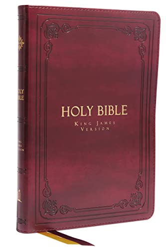 KJV Holy Bible: Large Print Thinline, Burgundy Leathersoft, Red Letter, Comfort Print: King James Version