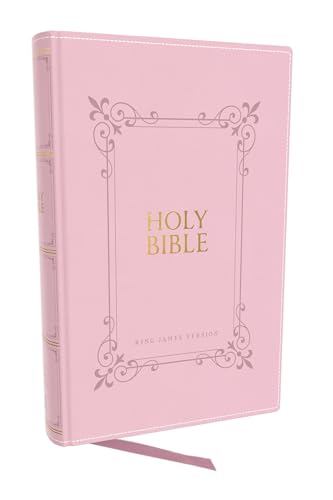 KJV Holy Bible: Large Print with 53,000 Center-Column Cross References, Pink Leathersoft, Red Letter, Comfort Print (Thumb Indexed): King James ... Cross References, Red Letter, Comfort Print von Thomas Nelson