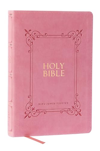 KJV Holy Bible: Large Print with 53,000 Center-Column Cross References, Pink Leathersoft, Red Letter, Comfort Print (Thumb Indexed): King James ... Cross References, Red Letter, Comfort Print von Thomas Nelson