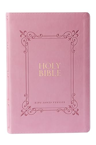 KJV Holy Bible: Large Print with 53,000 Center-Column Cross References, Pink Leathersoft, Red Letter, Comfort Print: King James Version: King James ... Reference, Comfort Print, Red Letter