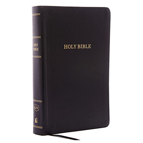 KJV Holy Bible: Personal Size Giant Print with 43,000 Cross References, Black Bonded Leather, Red Letter, Comfort Print (Thumb Indexed): King James Version