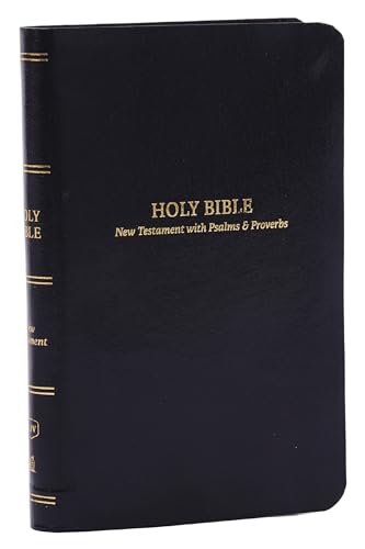 KJV Holy Bible: Pocket New Testament with Psalms and Proverbs, Black Leatherflex, Red Letter, Comfort Print: King James Version: KJV, New Testament ... Leatherflex, Black, Red Letter, Comfort Print