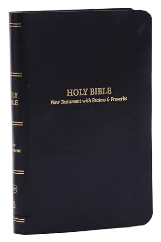 KJV Holy Bible: Pocket New Testament with Psalms and Proverbs, Black Leatherflex, Red Letter, Comfort Print: King James Version: KJV, Black, Leatherflex, Red Letter, Comfort Print KJV Holy Bible: Pocket New Testament with Psalms and Proverbs, Black Leatherflex, Red Letter, Comfort Print: King James Version: KJV, Black, Leatherflex, Red Letter, Comfort Print