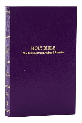 KJV Holy Bible: Pocket New Testament with Psalms and Proverbs, Purple Softcover, Red Letter, Comfort Print: King James Version: KJV, New Testament ... Proverbs, Purple, Red Letter, Comfort Print