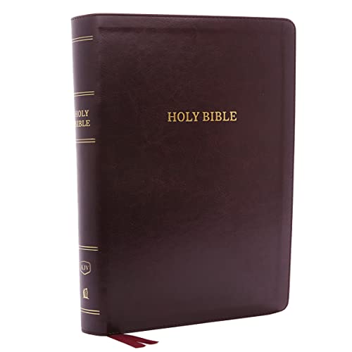 KJV Holy Bible: Super Giant Print with 43,000 Cross References, Deluxe Burgundy Leathersoft, Red Letter, Comfort Print (Thumb Indexed): King James Version von Thomas Nelson