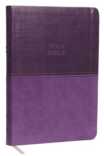 KJV Holy Bible: Value Large Print Thinline, Purple Leathersoft, Red Letter, Comfort Print: King James Version: Holy Bible, King James Version
