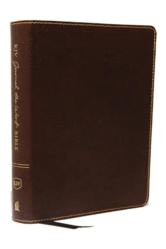KJV Journal the Word Bible, Reflect, Journal or Create Art Next to Your Favorite Verses (Brown Bonded Leather, Red Letter, Comfort Print: King James Version Holy Bible)