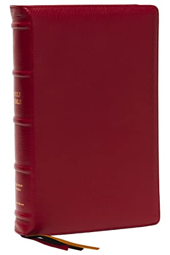 KJV Holy Bible: Large Print Single-Column with 43,000 End-of-Verse Cross References, Red Goatskin Leather, Premier Collection, Personal Size, Red ... James Version: Holy Bible, King James Version