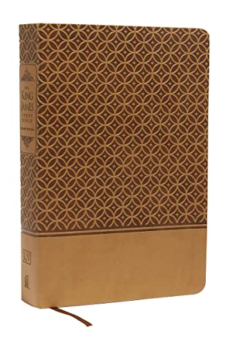 KJV Study Bible, Large Print, Leathersoft, Tan, Red Letter: Second Edition (Signature)