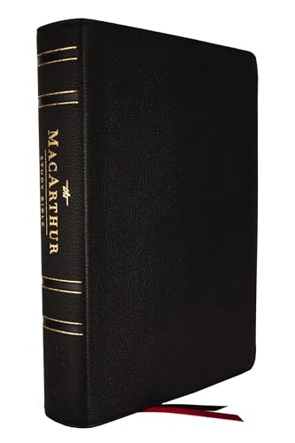 NASB, MacArthur Study Bible, 2nd Edition, Genuine Leather, Black, Comfort Print: Unleashing God's Truth One Verse at a Time