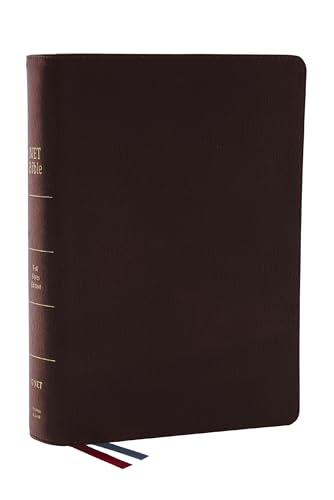 NET Bible, Full Notes Edition (NET, Brown Genuine Leather, Comfort Print): Holy Bible von Thomas Nelson