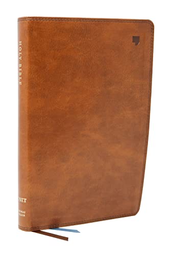 NET Bible, Single-Column Reference, Leathersoft, Brown, Comfort Print: Holy Bible