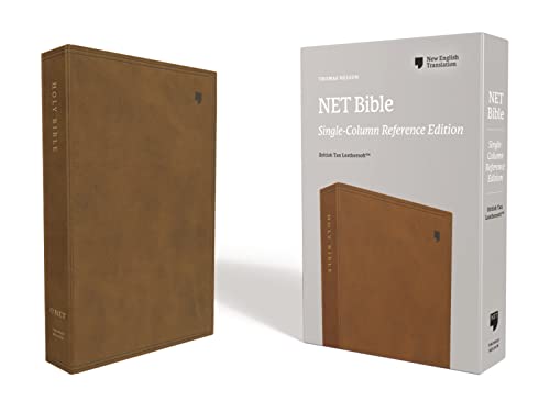 NET Bible, Single-Column Reference, Leathersoft, Brown, Comfort Print: Holy Bible NET Bible, Single-Column Reference, Leathersoft, Brown, Comfort Print: Holy Bible