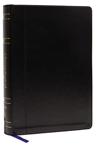 NIV, Chronological Study Bible, Leathersoft, Black, Comfort Print: Holy Bible, New International Version NIV, Chronological Study Bible, Leathersoft, Black, Comfort Print: Holy Bible, New International Version
