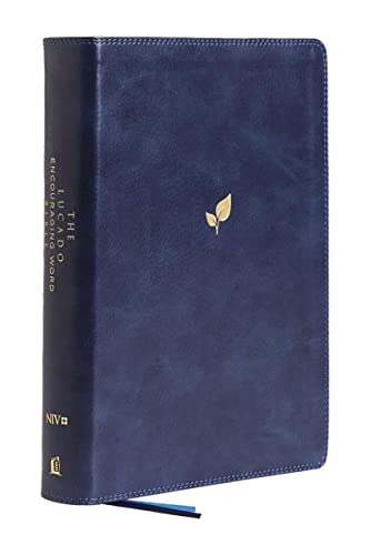 NIV, Lucado Encouraging Word Bible, Leathersoft, Blue, Comfort Print: Holy Bible, New International Version NIV, Lucado Encouraging Word Bible, Leathersoft, Blue, Comfort Print: Holy Bible, New International Version