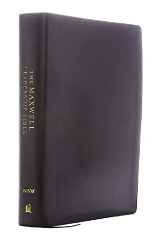 NIV, Maxwell Leadership Bible, 3rd Edition, Premium Bonded Leather, Burgundy, Comfort Print: Holy Bible, New International Version