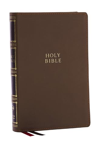 NKJV, Compact Center-Column Reference Bible, Brown Leathersoft, Red Letter, Comfort Print: New King James Version, Brown, Leathersoft, Compact Center-Column Reference, Red Letter, Comfort Print von Thomas Nelson