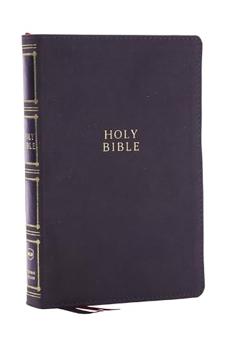 NKJV, Compact Center-Column Reference Bible, Gray Leathersoft, Red Letter, Comfort Print (Thumb Indexed): Nkjv, Compact Center-column Reference Bible, ... Red Letter, Thumb Indexed, Comfort Print von Thomas Nelson