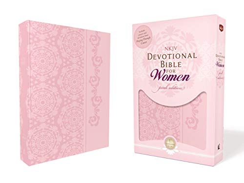 NKJV, Devotional Bible For Women, Leathersoft, Pink: Pink Edition von HarperCollins Christian Pub.