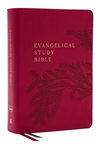 Evangelical Study Bible: Christ-centered. Faith-building. Mission-focused. (NKJV, Pink Leathersoft, Red Letter, Large Comfort Print) von Thomas Nelson