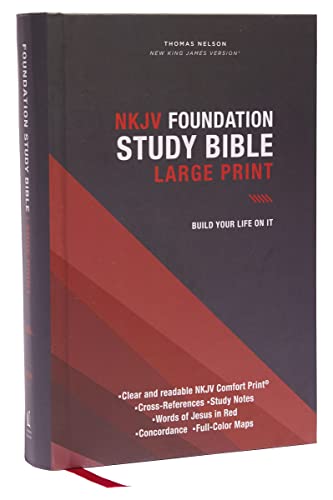 NKJV, Foundation Study Bible, Large Print, Hardcover, Red Letter, Comfort Print: Holy Bible, New King James Version NKJV, Foundation Study Bible, Large Print, Hardcover, Red Letter, Comfort Print: Holy Bible, New King James Version von HarperCollins Christian Pub.