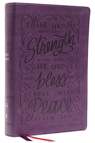 NKJV, Giant Print Center-Column Reference Bible, Verse Art Cover Collection, Leathersoft, Purple, Red Letter, Comfort Print: Holy Bible, New King James Version NKJV, Giant Print Center-Column Reference Bible, Verse Art Cover Collection, Leathersoft, Purple, Red Letter, Comfort Print: Holy Bible, New King James Version