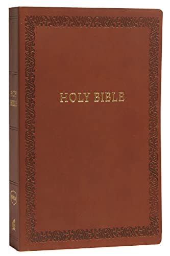 NKJV, Holy Bible, Soft Touch Edition, Leathersoft, Brown, Comfort Print: Holy Bible, New King James Version