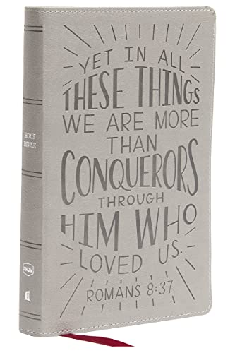 NKJV, Holy Bible for Kids, Verse Art Cover Collection, Leathersoft, Gray, Comfort Print: Holy Bible, New King James Version NKJV, Holy Bible for Kids, Verse Art Cover Collection, Leathersoft, Gray, Comfort Print: Holy Bible, New King James Version