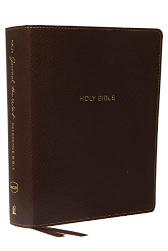 NKJV, Journal the Word Reference Bible, Leathersoft, Brown, Red Letter, Comfort Print: Let Scripture Explain Scripture. Reflect on What You Learn.
