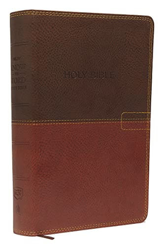 NKJV, Know The Word Study Bible, Leathersoft, Brown/Caramel, Red Letter: Gain a greater understanding of the Bible book by book, verse by verse, or topic by topic von Thomas Nelson