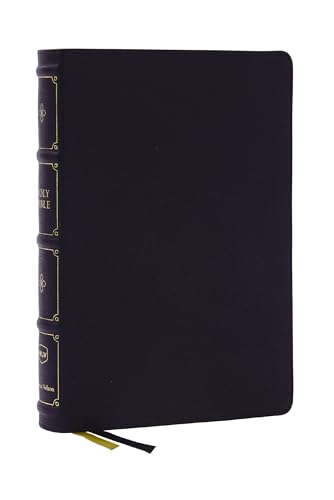 NKJV, Large Print Thinline Reference Bible, Blue Letter, Maclaren Series, Leathersoft, Black, Comfort Print: Holy Bible, New King James Version von Thomas Nelson