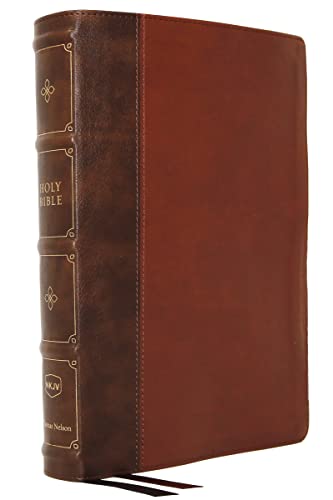 NKJV, Large Print Verse-by-Verse Reference Bible, Maclaren Series, Leathersoft, Brown, Comfort Print: Holy Bible, New King James Version von Thomas Nelson