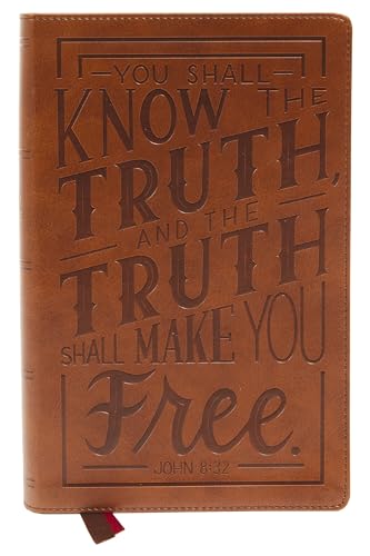 NKJV, Personal Size Large Print End-of-Verse Reference Bible, Verse Art Cover Collection, Leathersoft, Brown, Red Letter, Comfort Print: Holy Bible, New King James Version NKJV, Personal Size Large Print End-of-Verse Reference Bible, Verse Art Cover Collection, Leathersoft, Brown, Red Letter, Comfort Print: Holy Bible, New King James Version