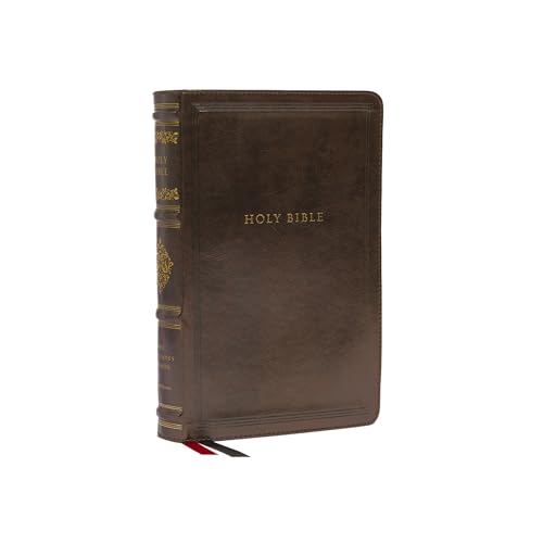NKJV, Personal Size Reference Bible, Sovereign Collection, Leathersoft, Brown, Red Letter, Comfort Print: Holy Bible, New King James Version NKJV, Personal Size Reference Bible, Sovereign Collection, Leathersoft, Brown, Red Letter, Comfort Print: Holy Bible, New King James Version