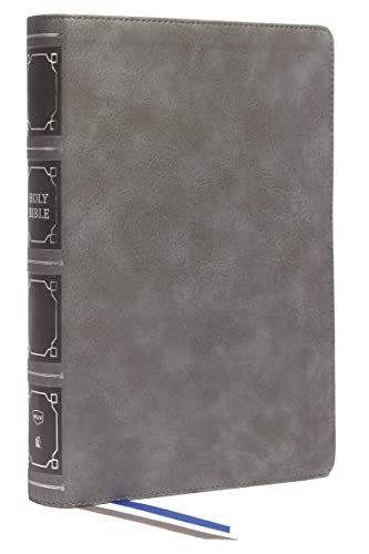NKJV, Reference Bible, Classic Verse-by-Verse, Center-Column, Leathersoft, Gray, Red Letter, Comfort Print: Holy Bible, New King James Version von Thomas Nelson