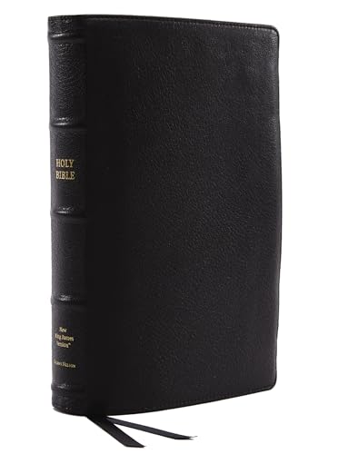 NKJV, Reference Bible, Classic Verse-by-Verse, Center-Column, Premium Goatskin Leather, Black, Premier Collection, Red Letter, Comfort Print: Holy Bible, New King James Version NKJV, Reference Bible, Classic Verse-by-Verse, Center-Column, Premium Goatskin Leather, Black, Premier Collection, Red Letter, Comfort Print: Holy Bible, New King James Version
