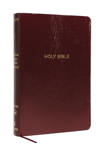 NKJV Holy Bible, Super Giant Print Reference Bible, Burgundy Leather-look, 43,000 Cross references, Red Letter, Comfort Print: New King James Version von Thomas Nelson