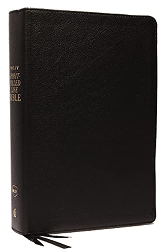 NKJV, Spirit-Filled Life Bible, Third Edition, Genuine Leather, Black, Thumb Indexed, Red Letter, Comfort Print: Kingdom Equipping Through the Power of the Word NKJV, Spirit-Filled Life Bible, Third Edition, Genuine Leather, Black, Thumb Indexed, Red Letter, Comfort Print: Kingdom Equipping Through the Power of the Word