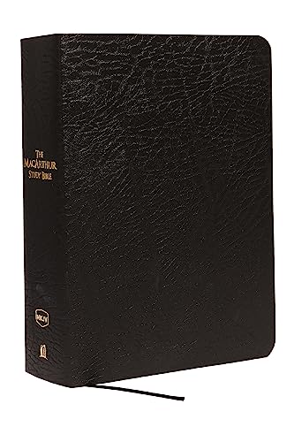 NKJV, The MacArthur Study Bible, Large Print, Bonded Leather, Black: Holy Bible, New King James Version NKJV, The MacArthur Study Bible, Large Print, Bonded Leather, Black: Holy Bible, New King James Version