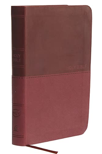 NKJV, Thinline Bible, Compact, Leathersoft, Burgundy, Red Letter, Comfort Print: Holy Bible, New King James Version