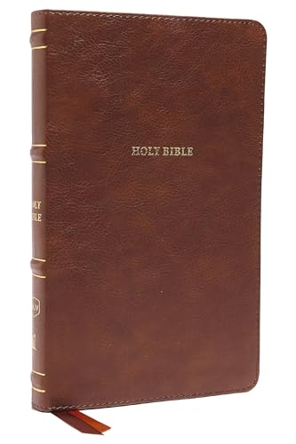 NKJV, Thinline Bible, Leathersoft, Brown, Red Letter, Comfort Print: Holy Bible, New King James Version NKJV, Thinline Bible, Leathersoft, Brown, Red Letter, Comfort Print: Holy Bible, New King James Version