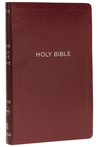 NKJV, Thinline Reference Bible, Leather-Look, Burgundy, Red Letter, Comfort Print: Holy Bible, New King James Version