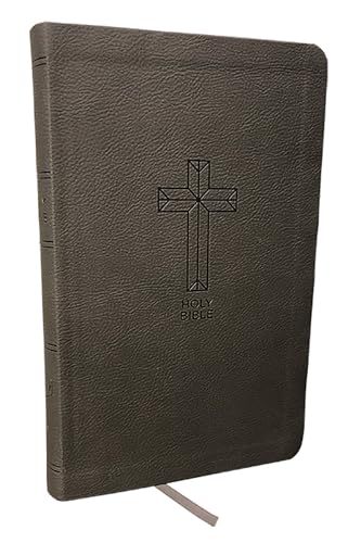 NKJV, Value Thinline Bible, Charcoal Leathersoft, Red Letter, Comfort Print: Holy Bible, New King James Version