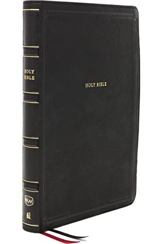 NKJV Holy Bible, Giant Print Center-Column Reference Bible, Deluxe Black Leathersoft, Thumb Indexed, 72,000+ Cross References, Red Letter, Comfort Print: New King James Version NKJV Holy Bible, Giant Print Center-Column Reference Bible, Deluxe Black Leathersoft, Thumb Indexed, 72,000+ Cross References, Red Letter, Comfort Print: New King James Version