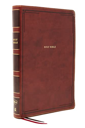 NKJV Holy Bible, Giant Print Thinline Bible, Brown Leathersoft, Red Letter, Comfort Print: New King James Version NKJV Holy Bible, Giant Print Thinline Bible, Brown Leathersoft, Red Letter, Comfort Print: New King James Version