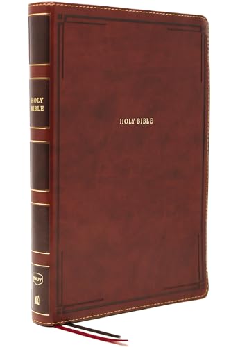 NKJV Holy Bible, Giant Print Thinline Bible, Brown Leathersoft, Thumb Indexed, Red Letter, Comfort Print: New King James Version NKJV Holy Bible, Giant Print Thinline Bible, Brown Leathersoft, Thumb Indexed, Red Letter, Comfort Print: New King James Version